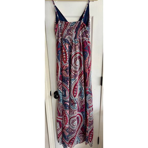 ONLY Paisley Spaghetti Strap Maxi European Designer Flowy size 4 - Picture 6 of 8